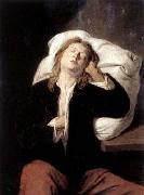 David Ryckaert Man Sleeping oil painting artist